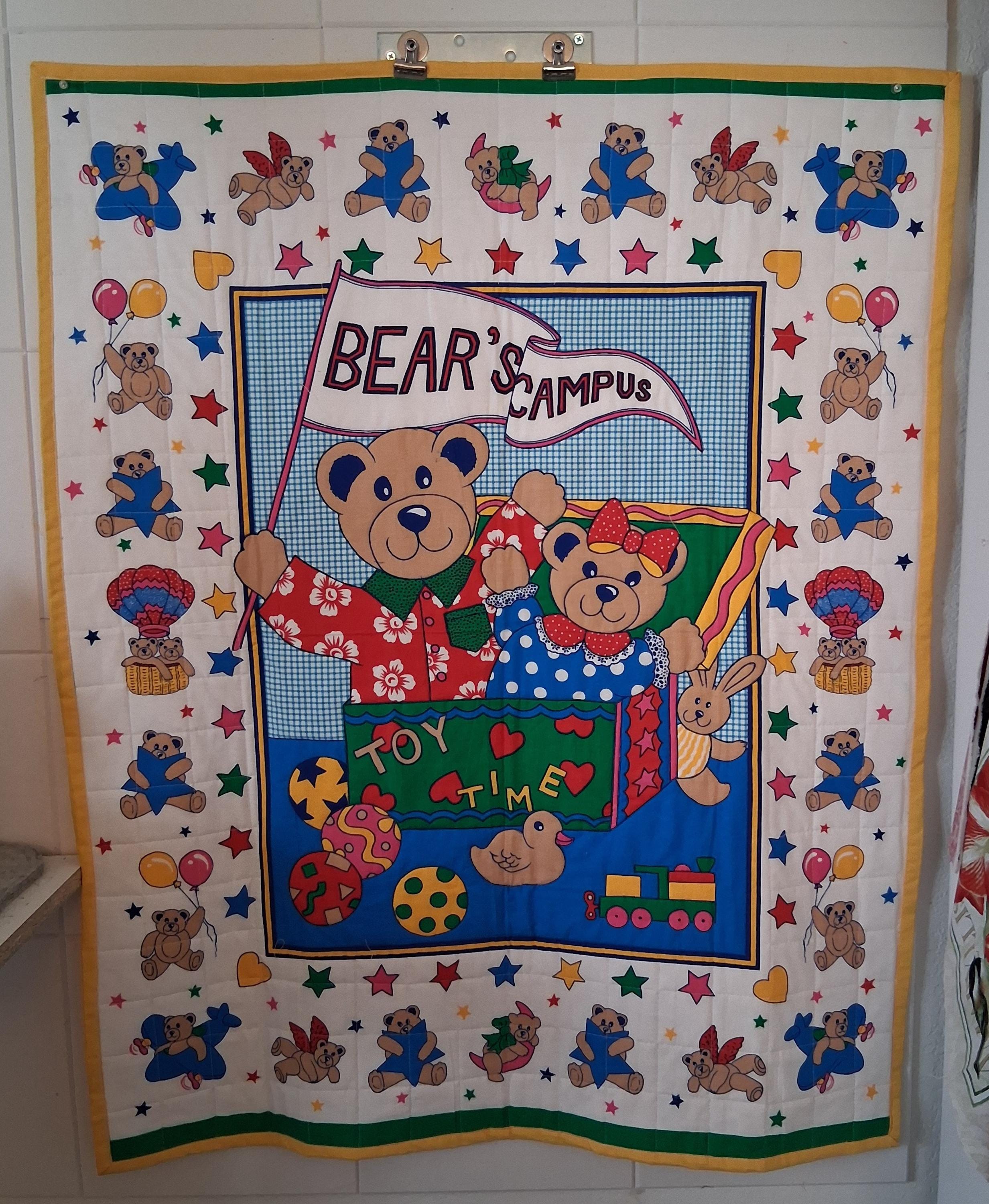 Handmade Bear Campus Keepsake Quilt