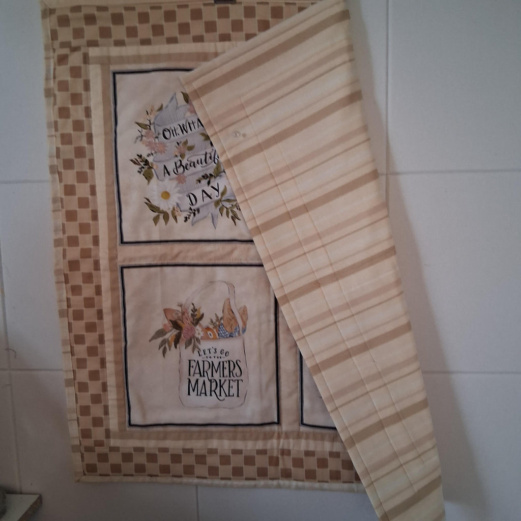 Morning at the Market: A Stitched Celebration Handmade Wall Hanging