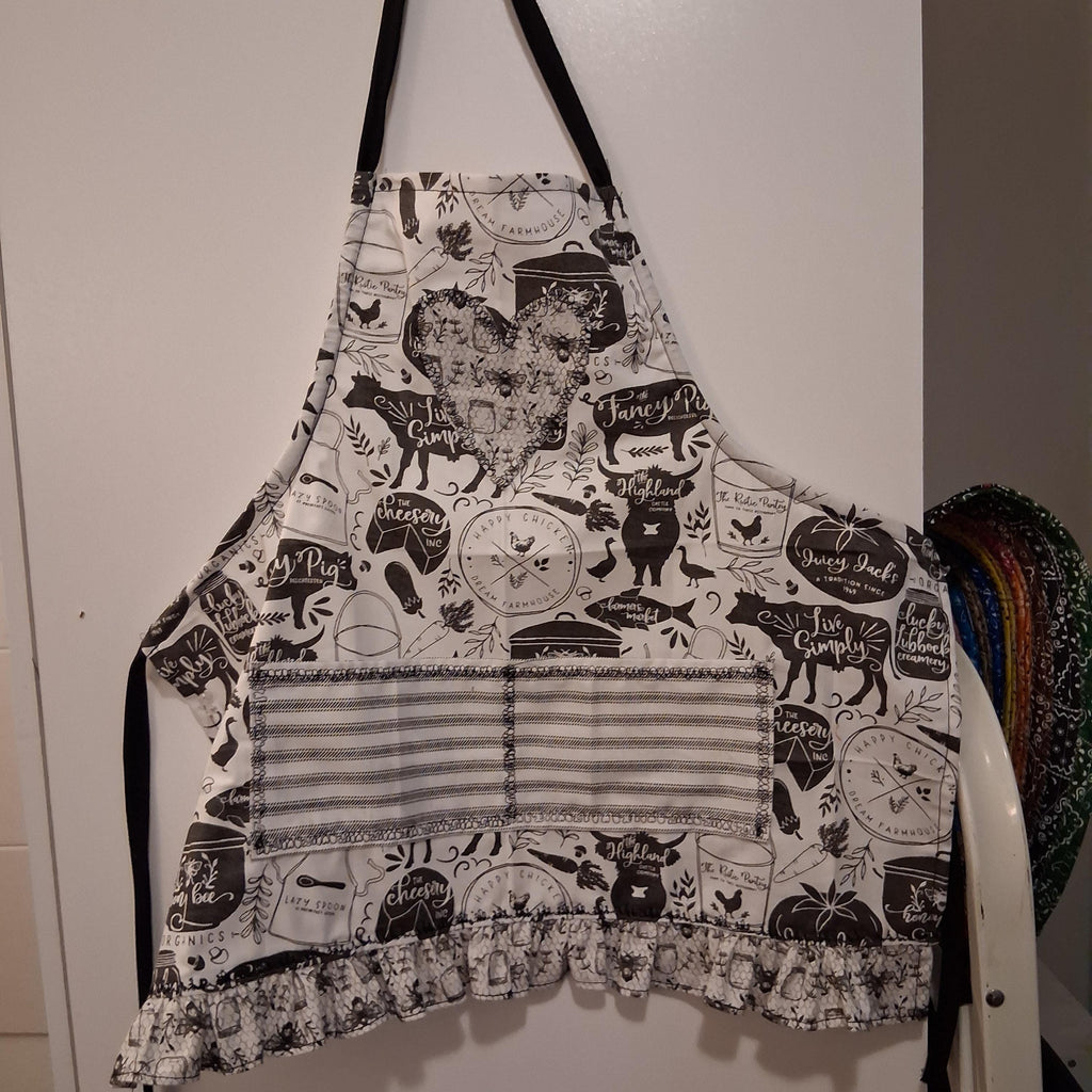 Handmade Highland Cow Little Girl Apron