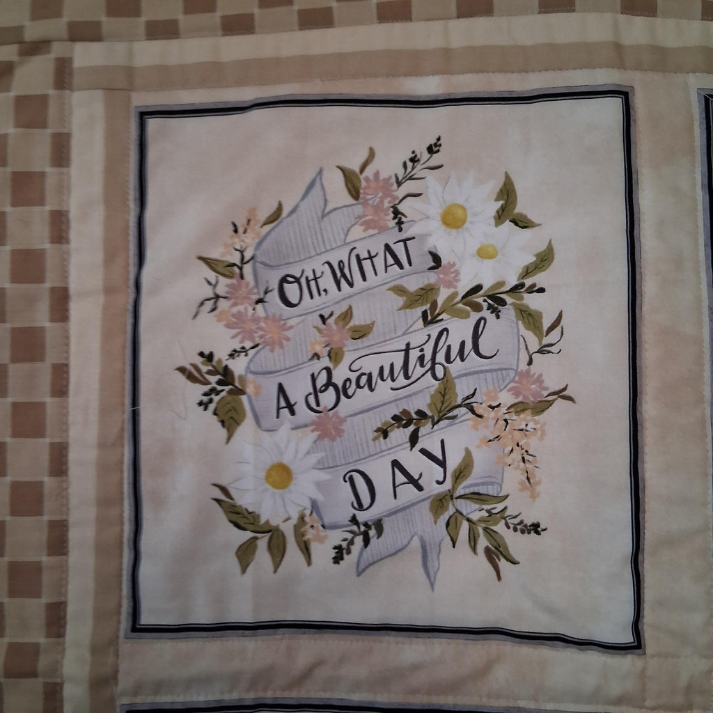 Morning at the Market: A Stitched Celebration Handmade Wall Hanging