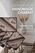 Handmade Black and White Homestead Cow Placemats