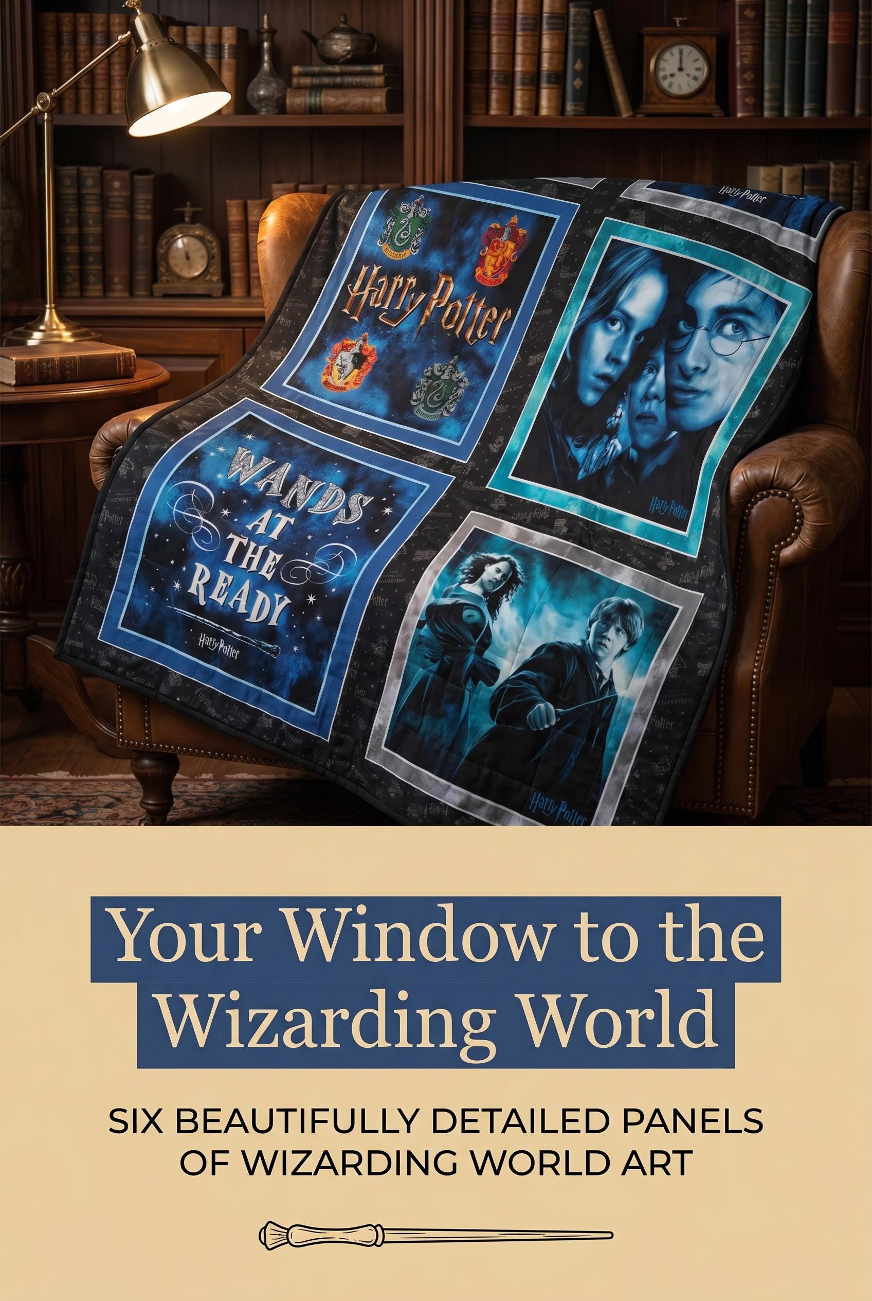 Threads of Witchcraft and Wizardly Wall Hanging or Lap Quilt