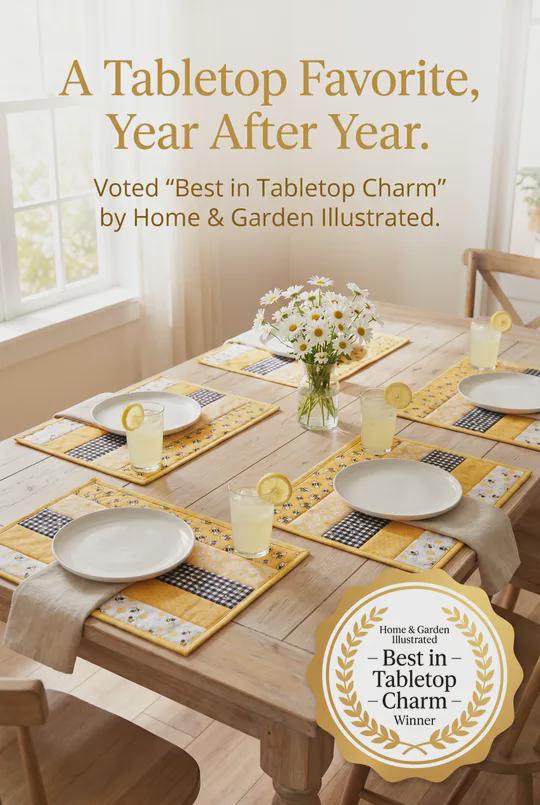 Bee Honeycomb Placemats: Handmade Garden Floral Accents