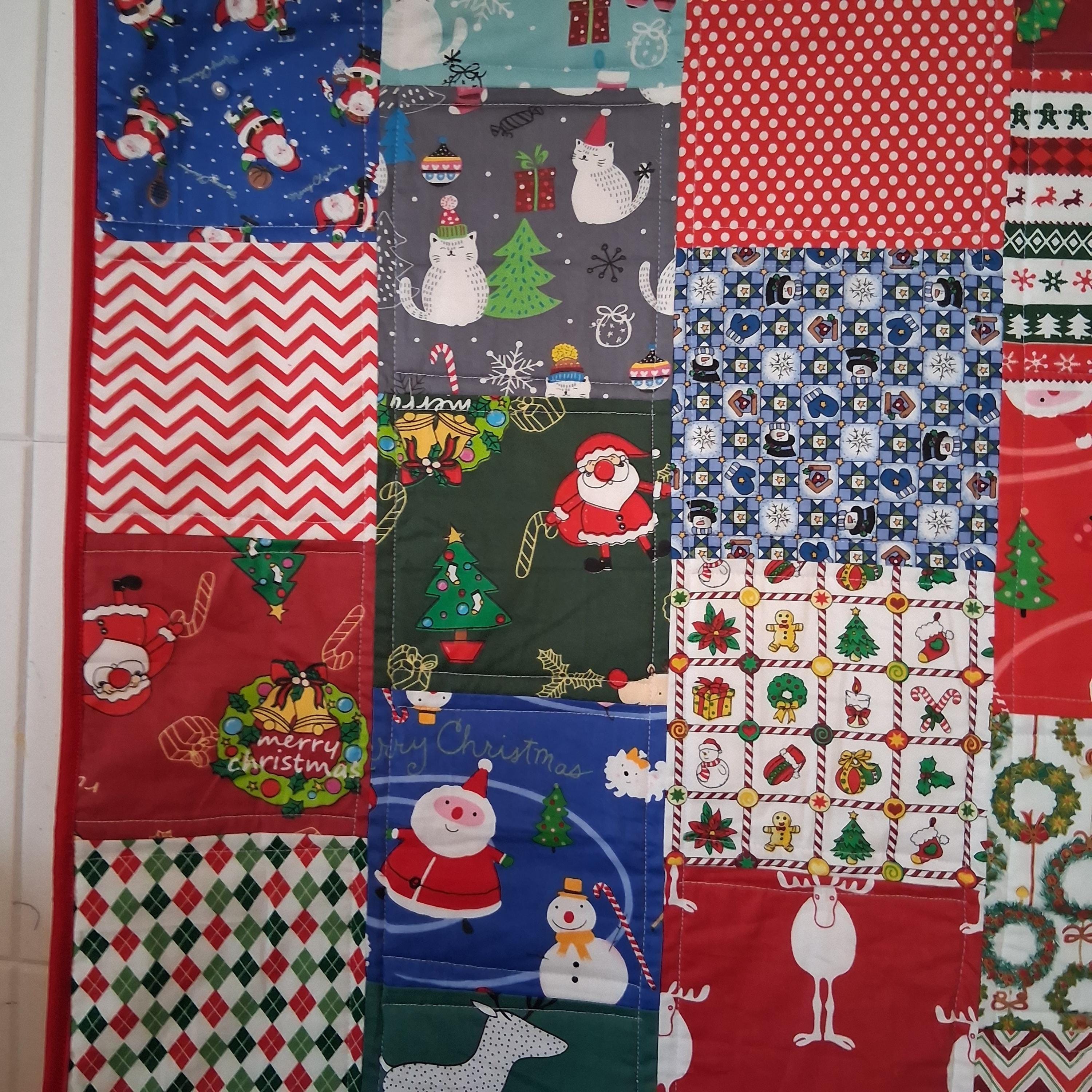 The Christmas Joyful Handmade Lap Quilt