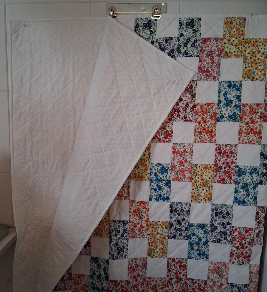 The Trellis Garden: A Handmade Floral Original Quilt