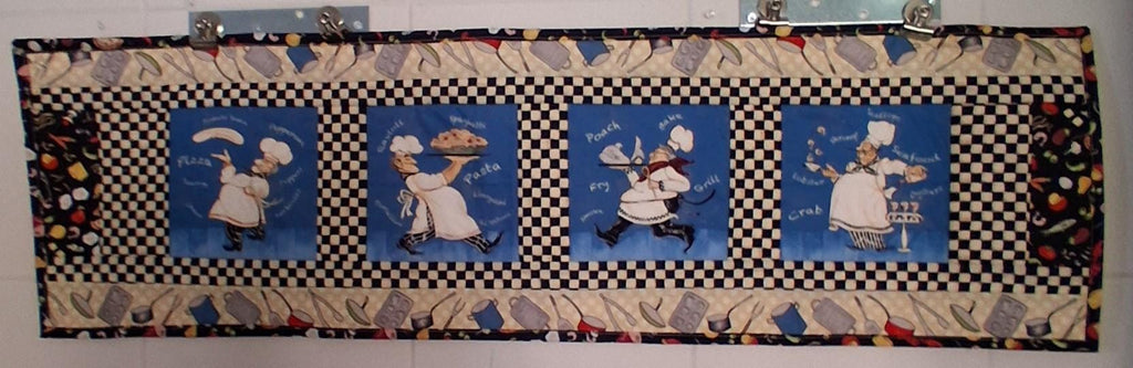 Handmade Blue Chef Table Runner