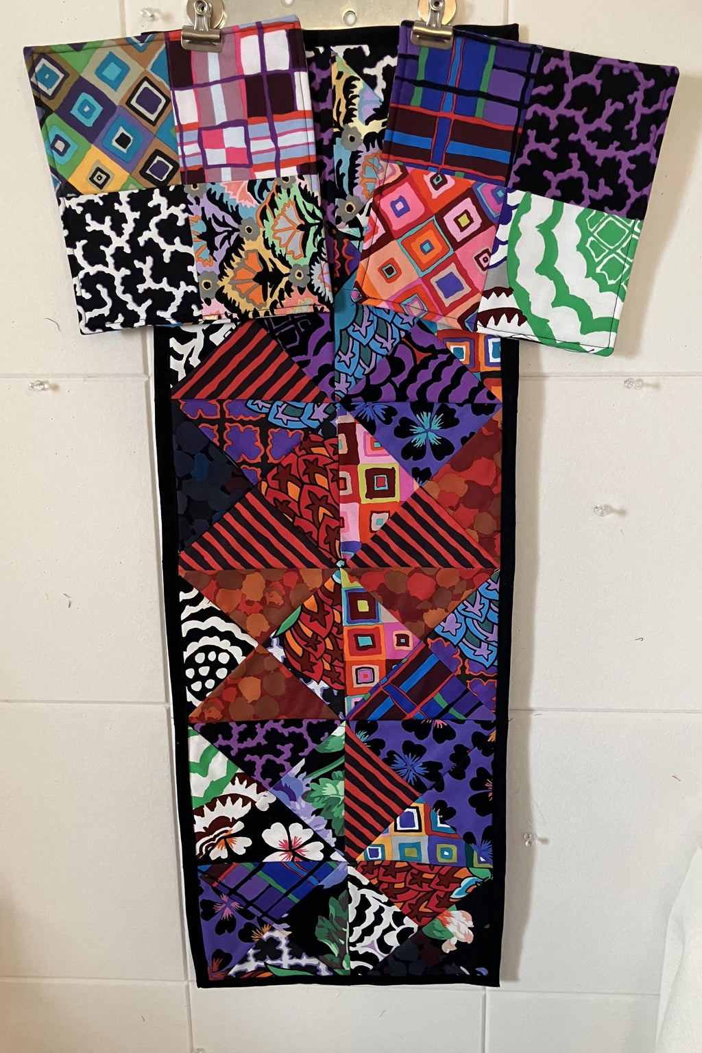 Handmade Abstract Table Runner with Potholders