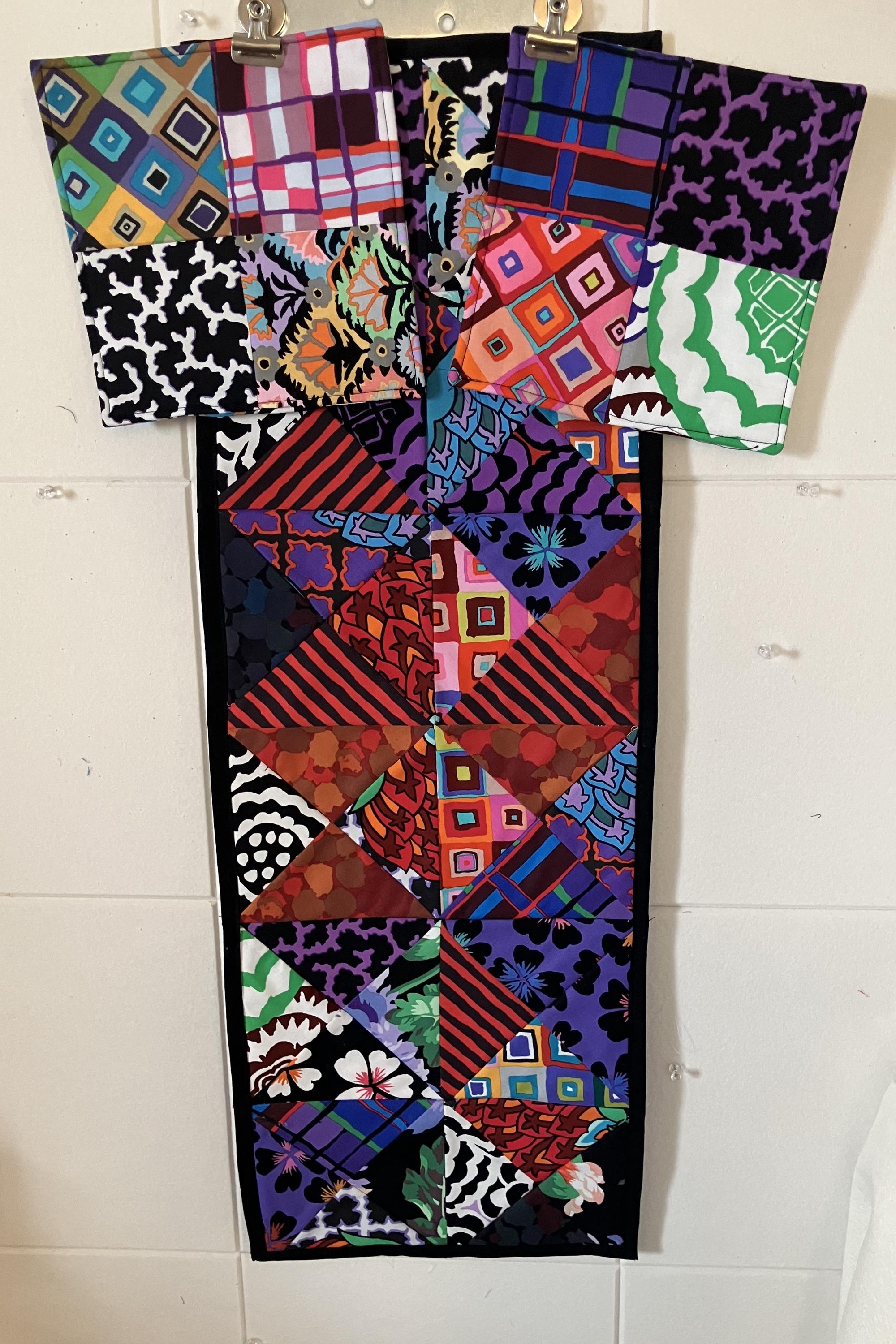 Handmade Abstract Table Runner with Potholders
