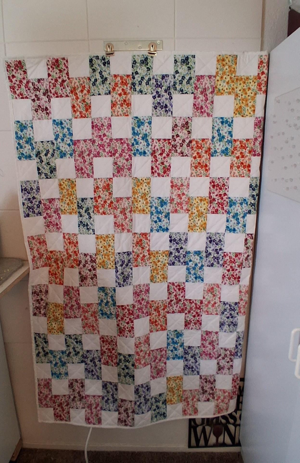 The Trellis Garden: A Handmade Floral Original Quilt