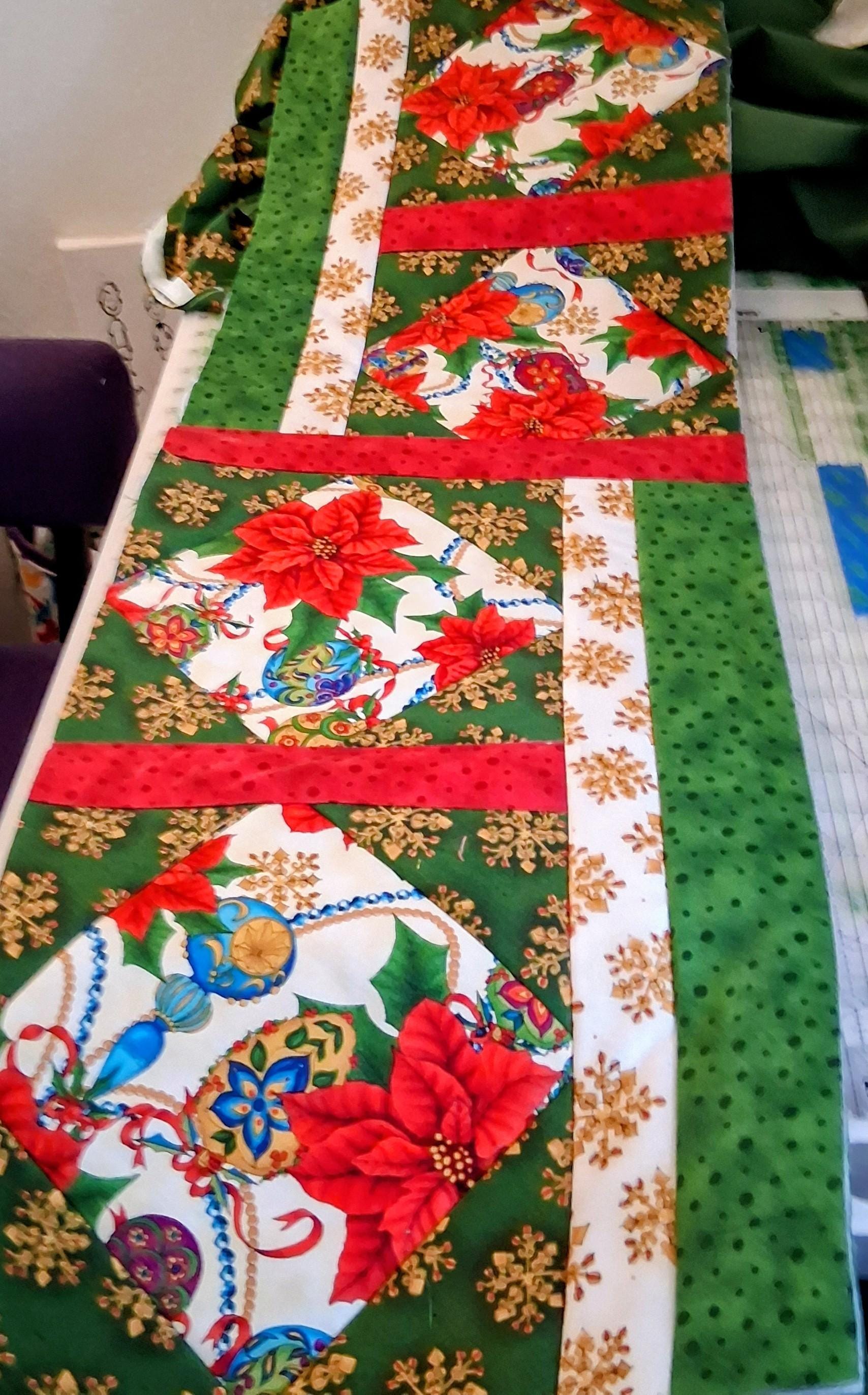 Festive Handmade Christmas Table Runner