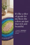 Multi-colored Handmade Oval Jelly Roll Rug