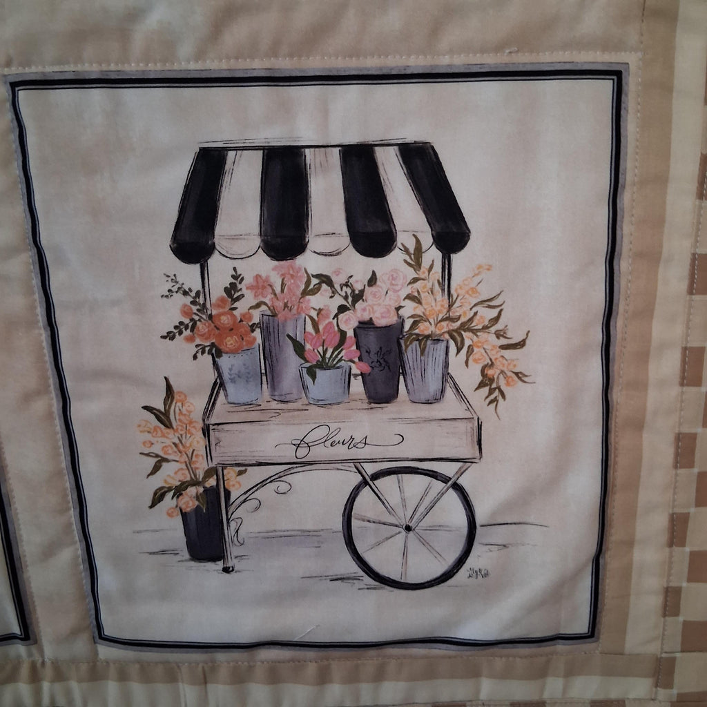 Morning at the Market: A Stitched Celebration Handmade Wall Hanging