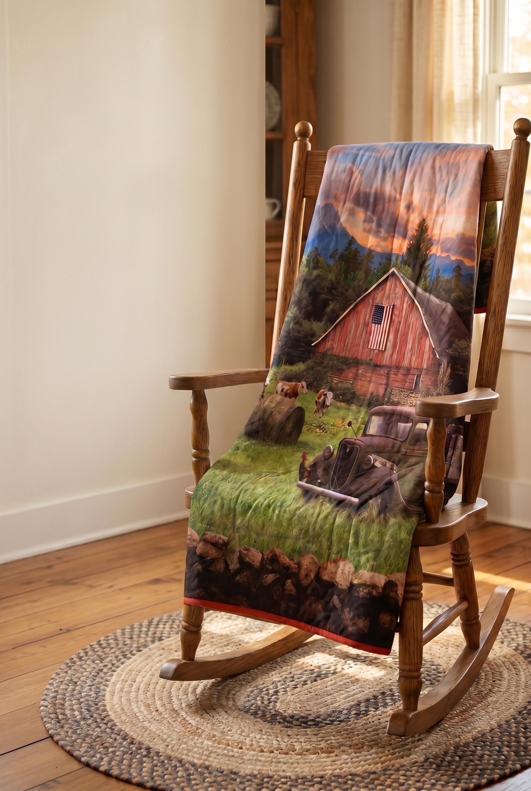 The Old Homestead Wall Hanging or Lap Quilt