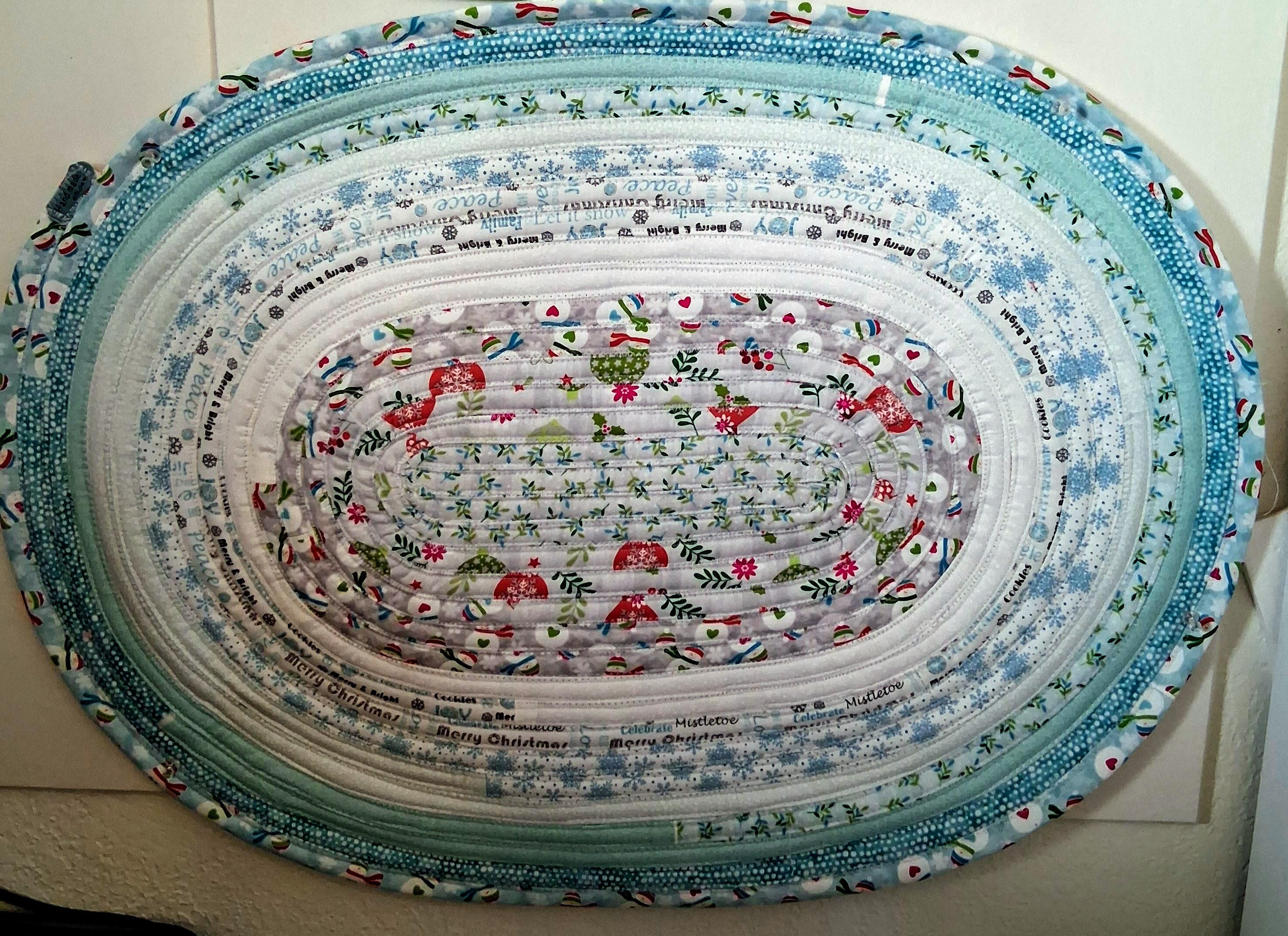 Handmade Christmas Oval or Round Jelly Roll Rugs