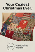 The Christmas Joyful Handmade Lap Quilt