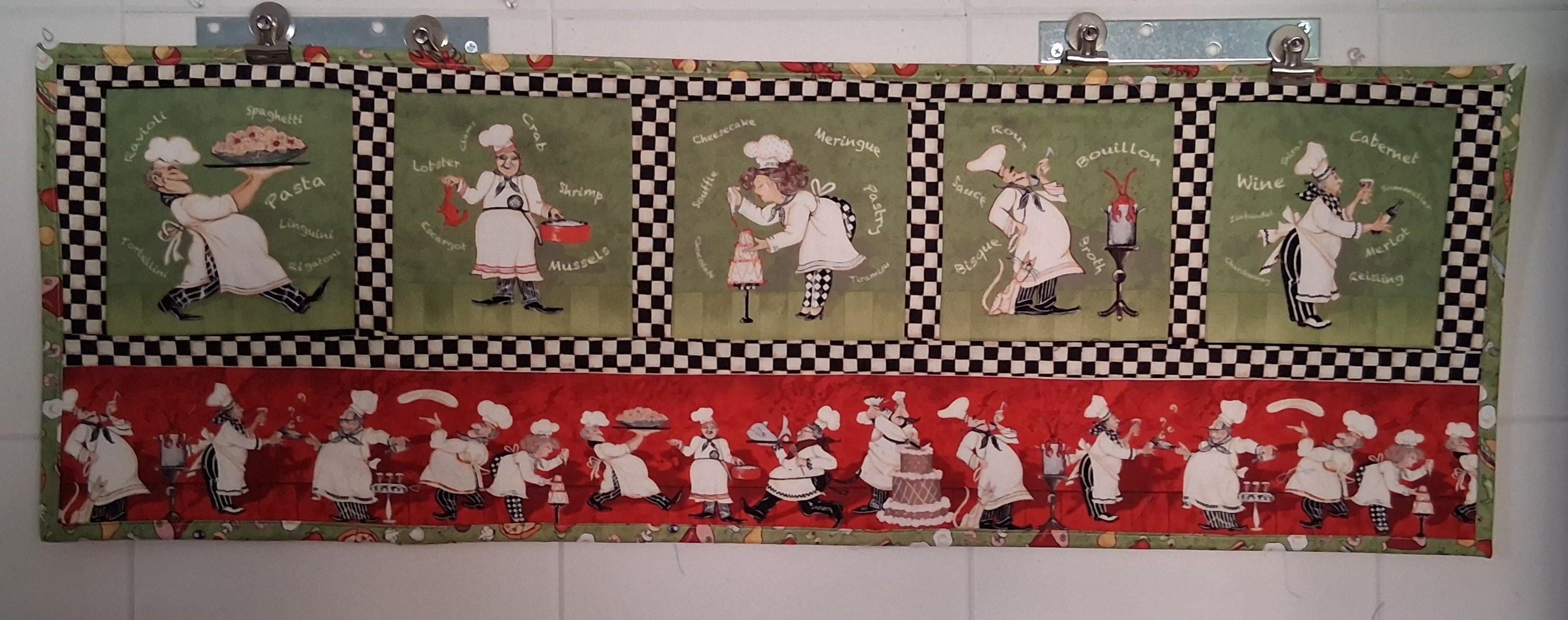 Handmade Green Chef Table Runner