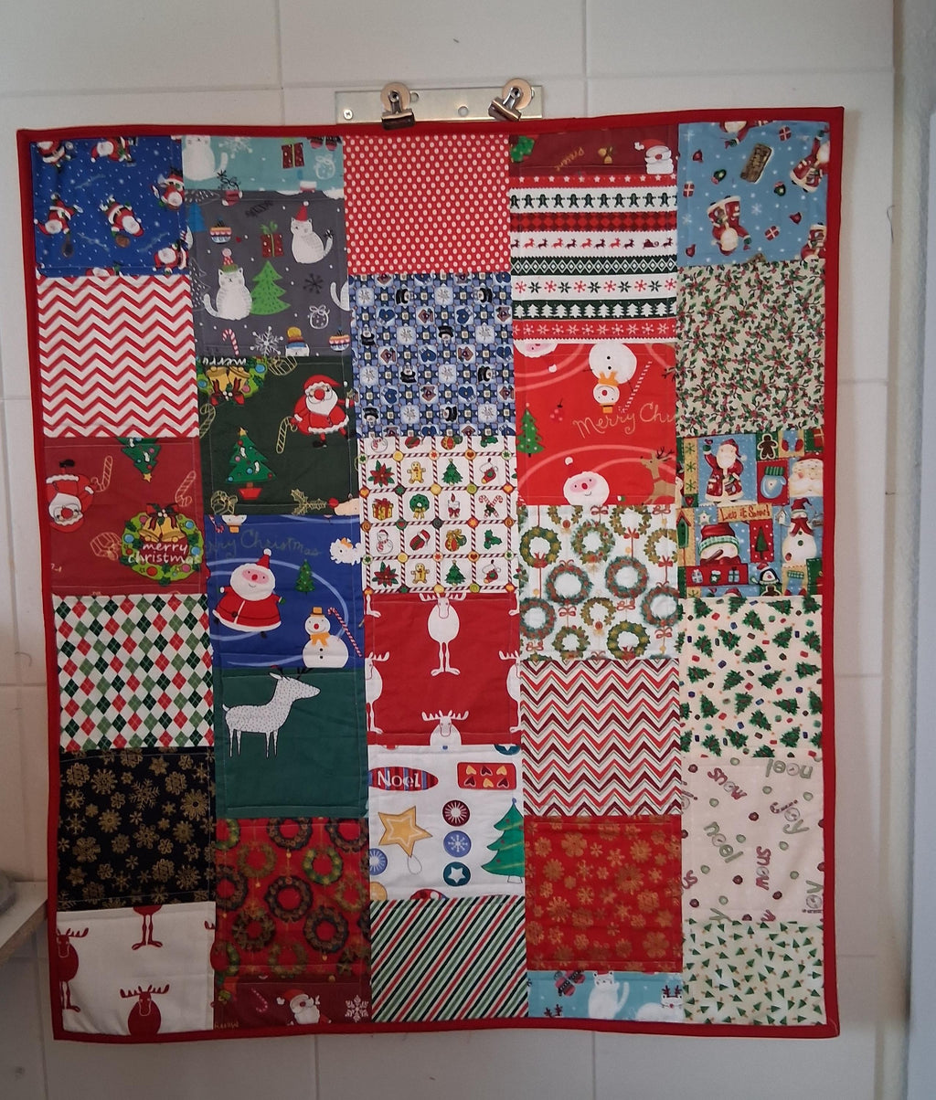 The Christmas Joyful Handmade Lap Quilt
