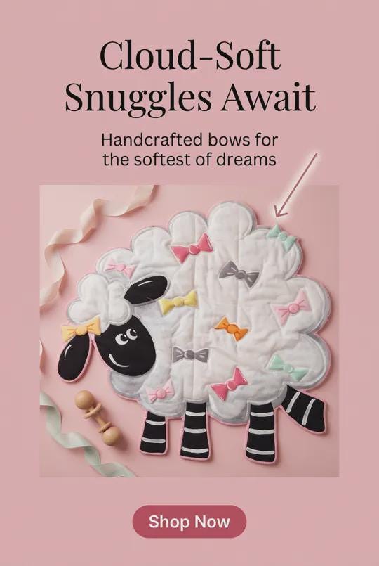 Cloud of Wool: The Petal Pink Keepsake Handmade Baby Quilt