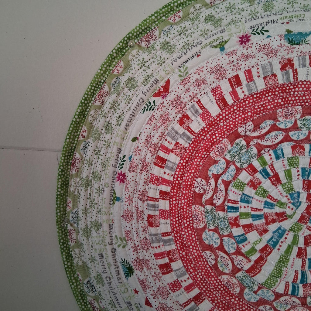 Handmade Christmas Oval or Round Jelly Roll Rugs