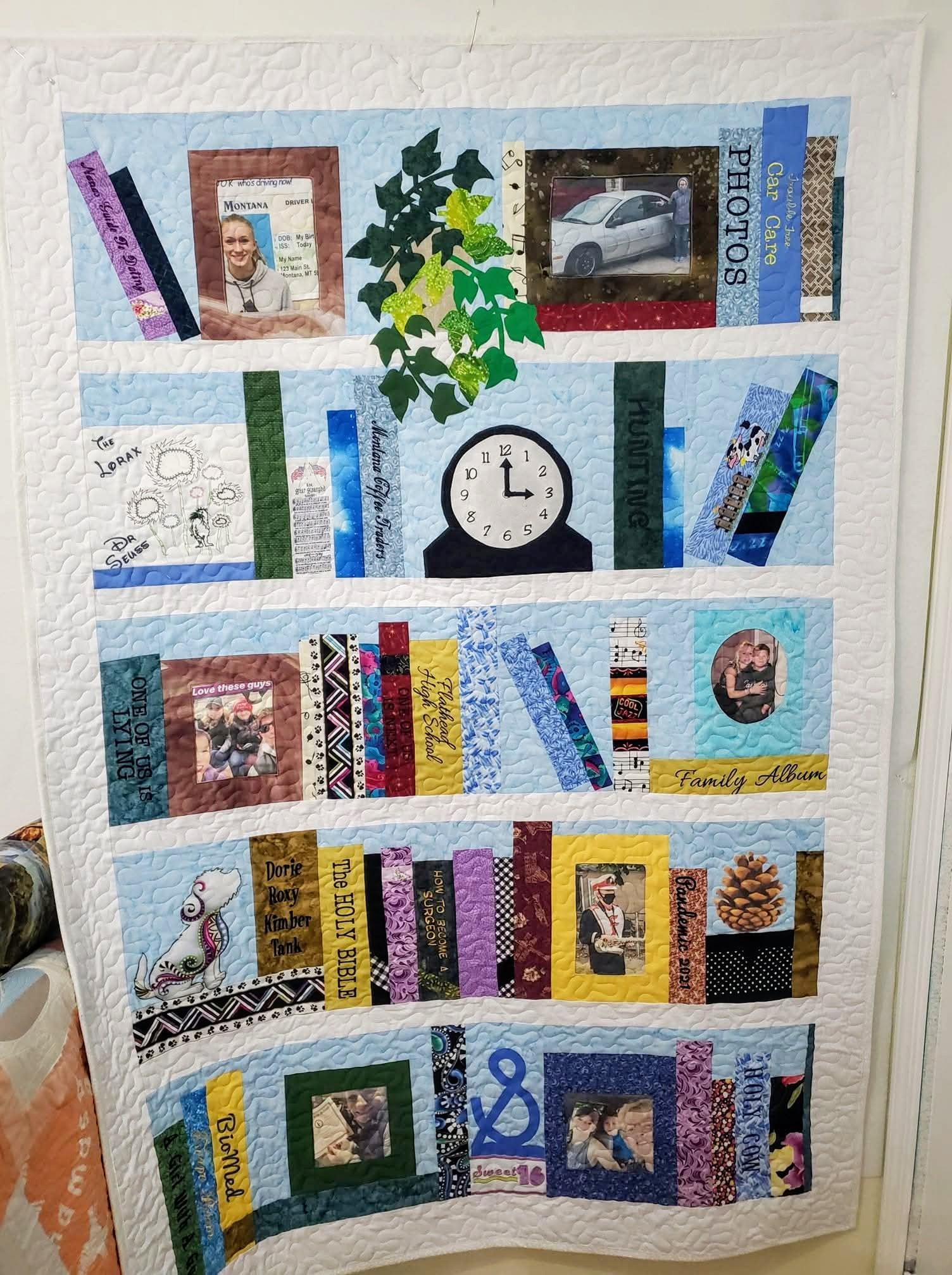 Handmade Personalized Graduation Memory Bookcase Wall Hanging