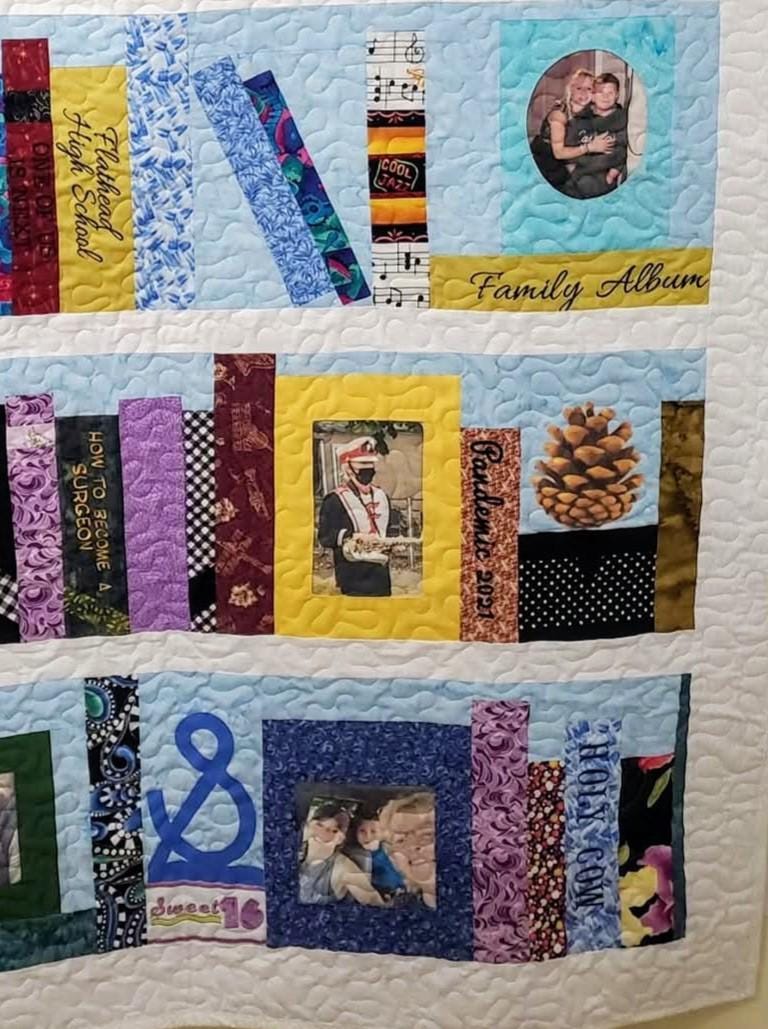 Handmade Personalized Graduation Memory Bookcase Wall Hanging