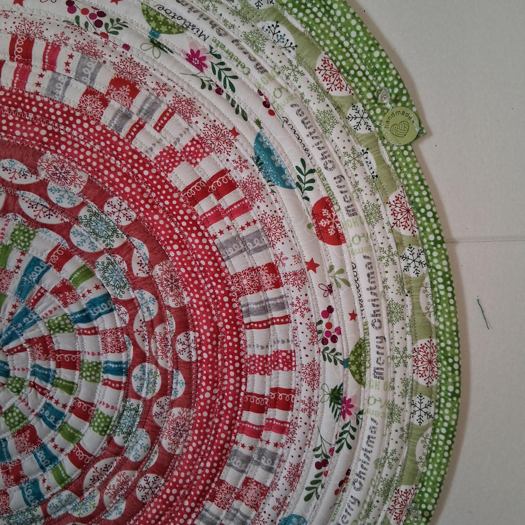Handmade Christmas Oval or Round Jelly Roll Rugs