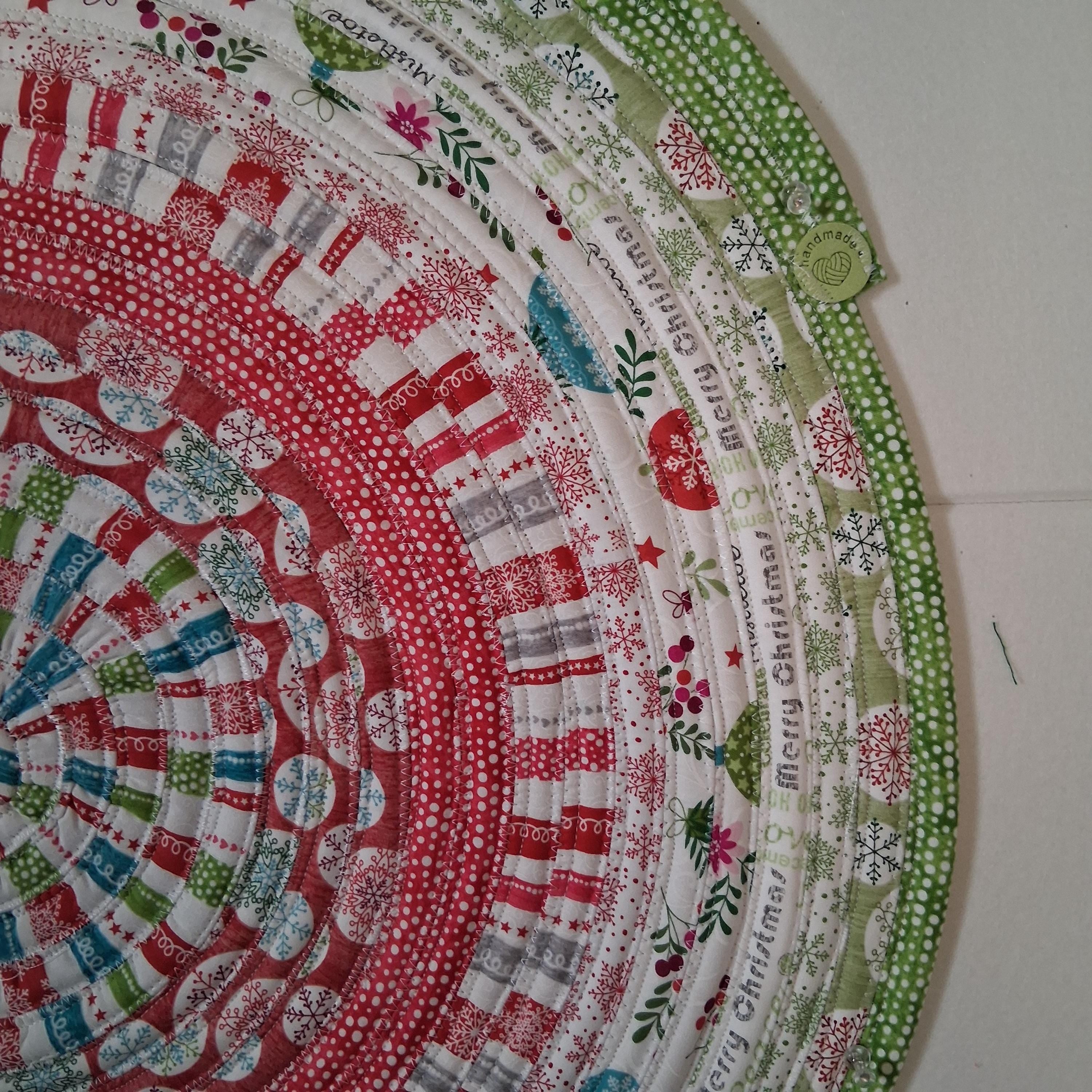 Handmade Christmas Oval or Round Jelly Roll Rugs