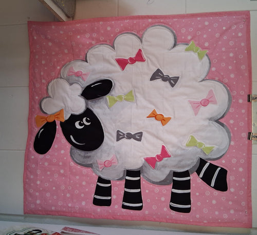 Cloud of Wool: The Petal Pink Keepsake Handmade Baby Quilt