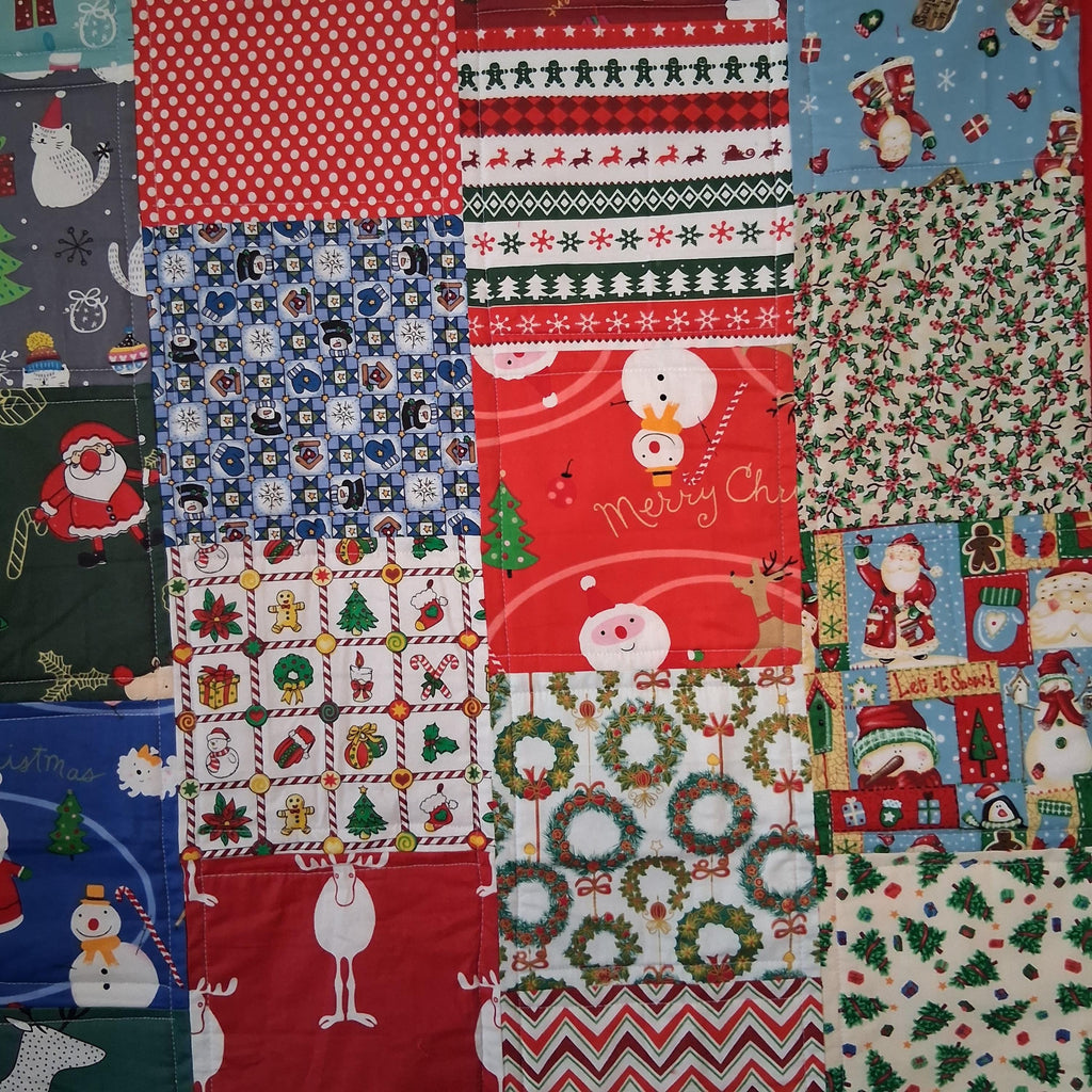 The Christmas Joyful Handmade Lap Quilt