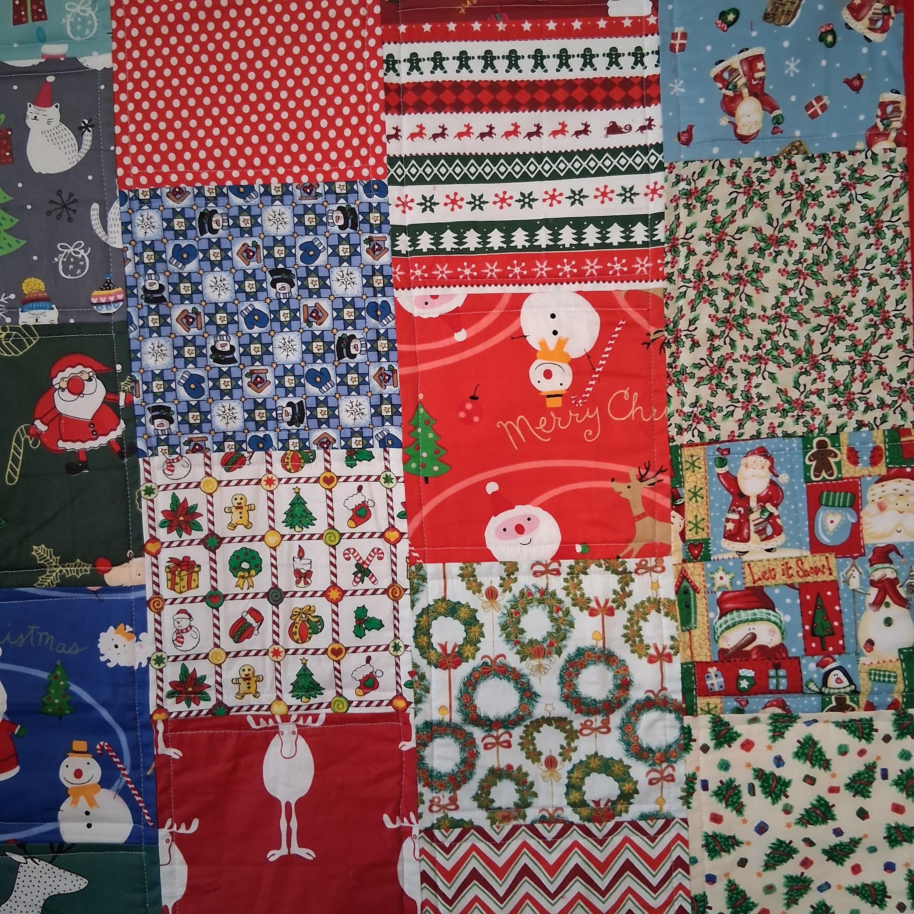 The Christmas Joyful Handmade Lap Quilt